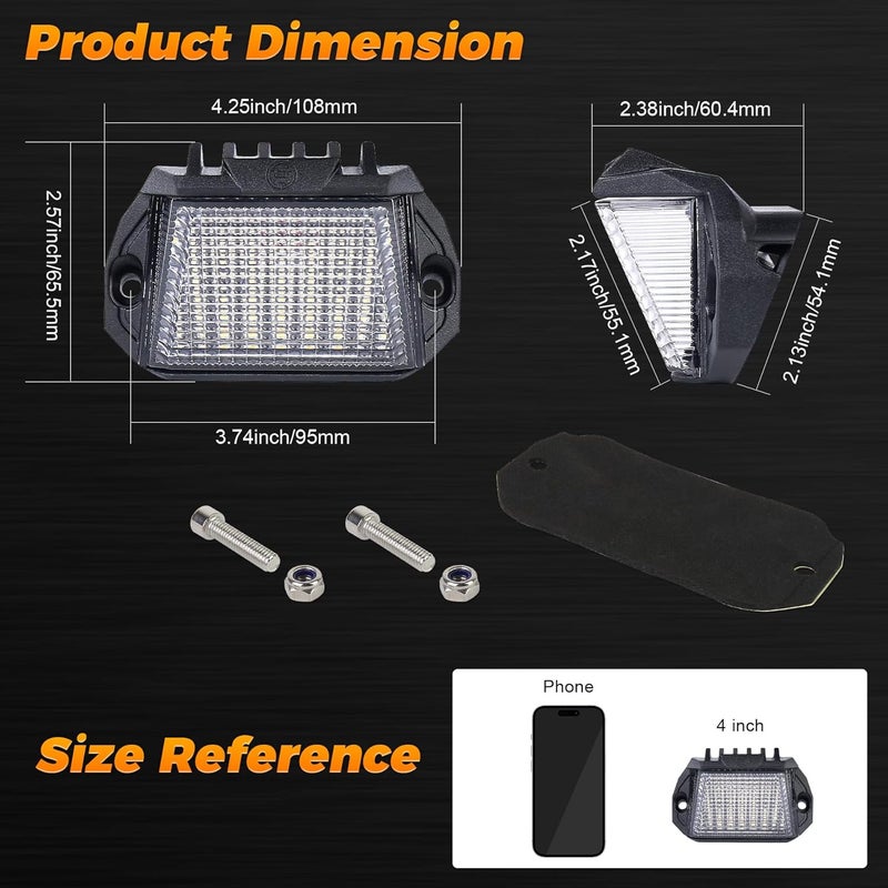 POVTOR RV Exterior LED Light, 39 LED Porch Lights With 1300LM White/1000LM Amber 12V Lights Replacement Kits for Trailers Campers - Image 2